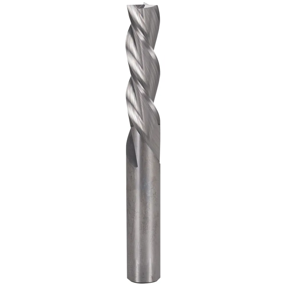 CARBITOOL 1/4inch TC Straight Down-Cut Finishing Spiral Router Bit for Wood - 1/4inch Shank