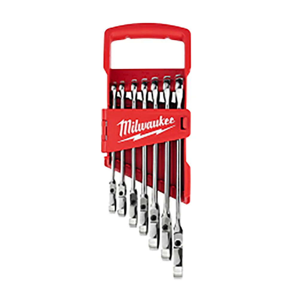 MILWAUKEE Flex Head Combination Wrenches 7 Pieces 48229429