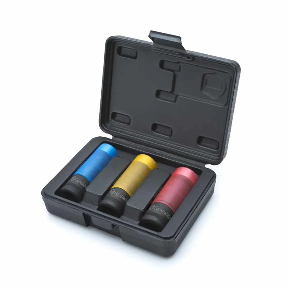 GEARWRENCH 1/2inch Wheel Protector Impact Metric Socket Set - 3 Piece 84946