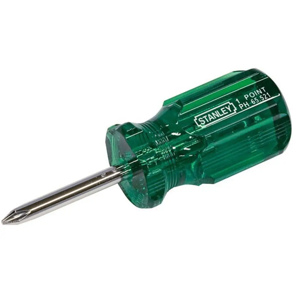 STANLEY No.1 45mm Phillips Tip Stubby Screwdriver 65-521