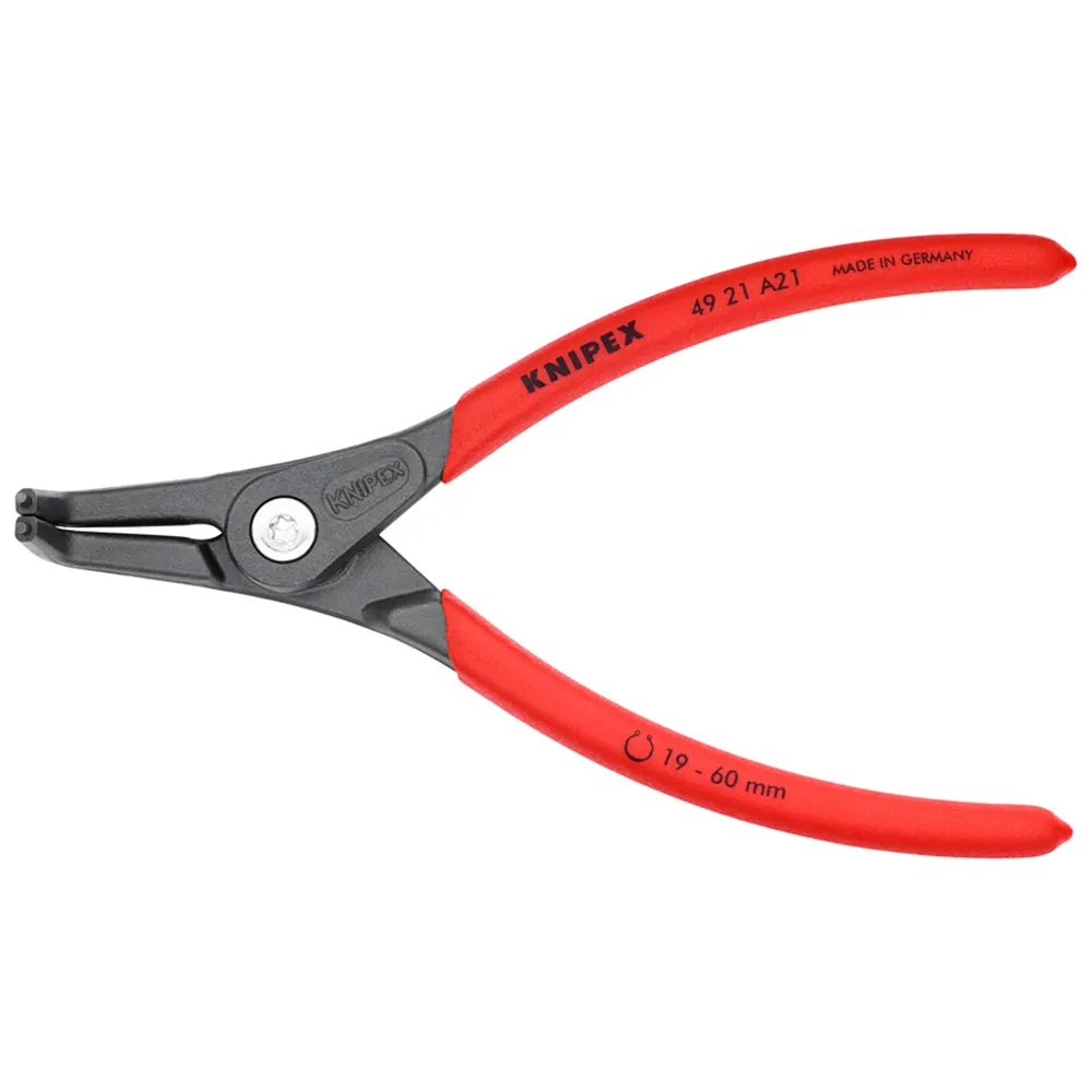 KNIPEX 165mm Precision Ext Circlip Bent 4921A21SB