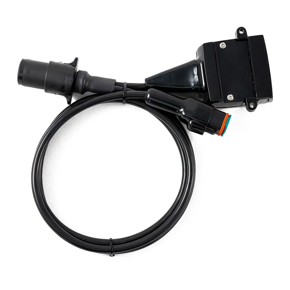 ELECBRAKES 7 Pin Small Round To 12 Pin Flat Adaptor Socket A7SR-12