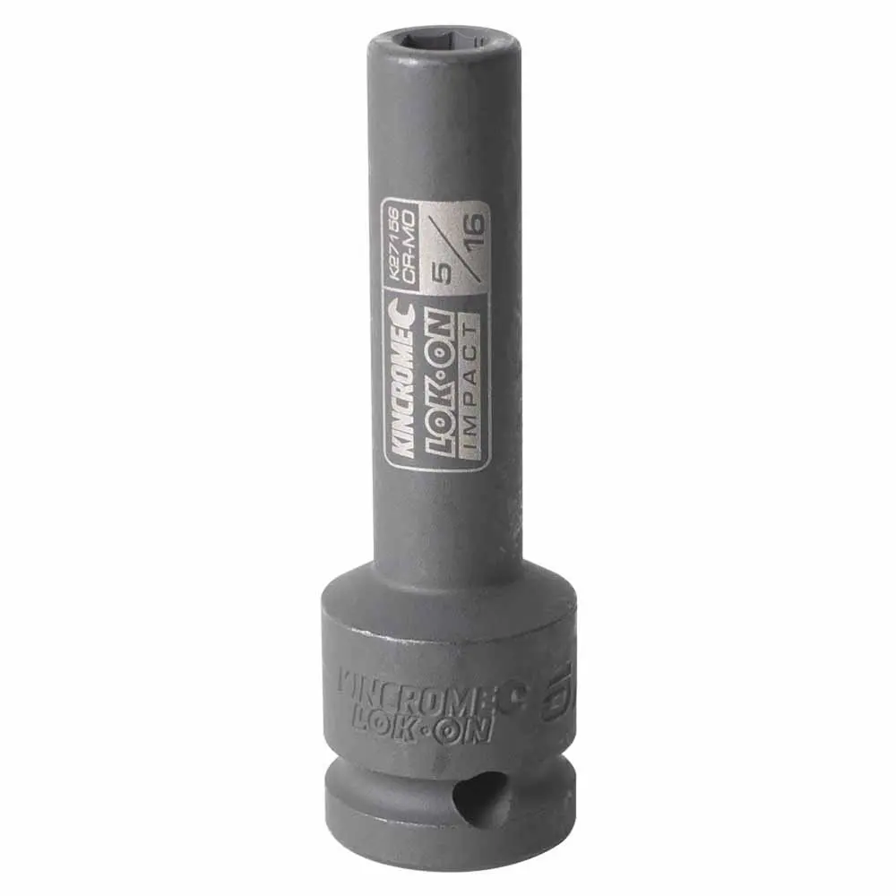 KINCROME LOK-ON 5/16" 1/2" Drive Deep Impact Socket K27156