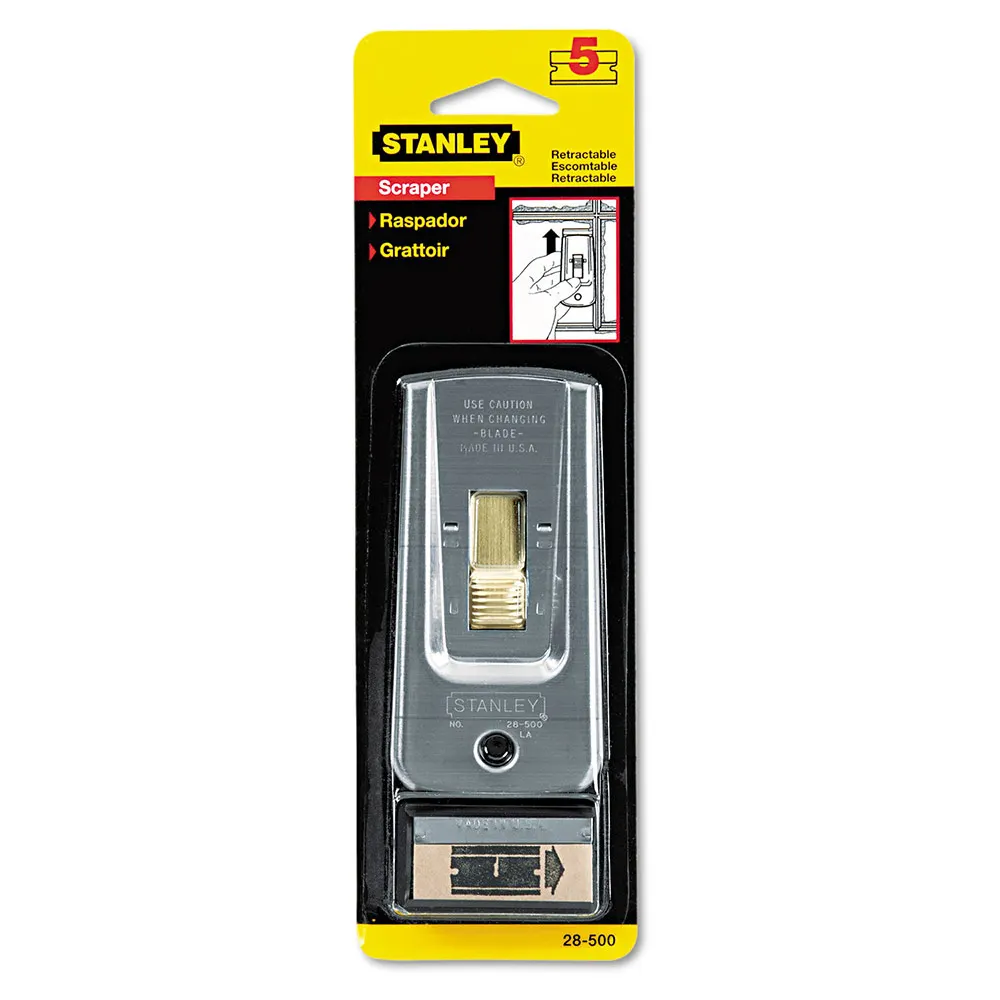 STANLEY Retractable Razor Scraper wth 5 Blades 28-500