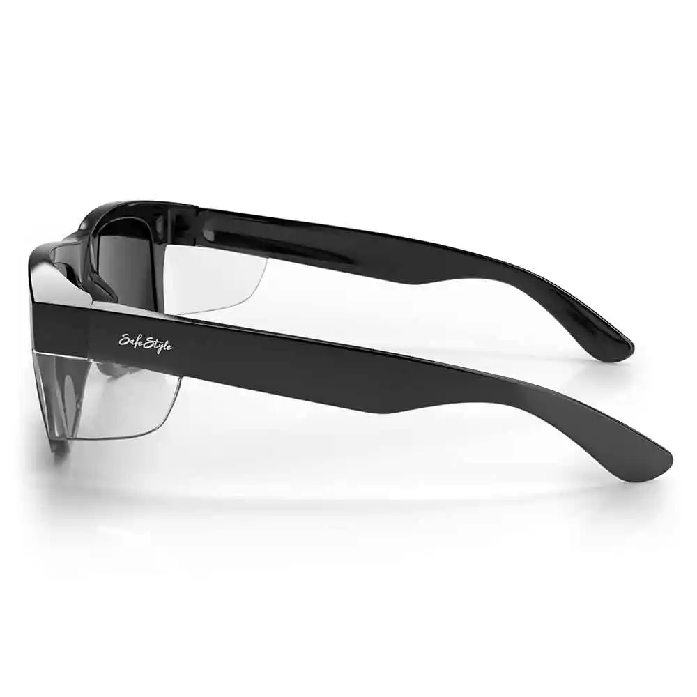 SAFESTYLE Fusions XL Black Frame Polarised Lens Safety Spectacles FBPXL100