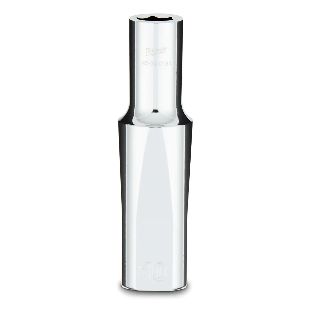 MILWAUKEE 1/2 Drive 10mm Metric 6-Point Deep Socket 45349134