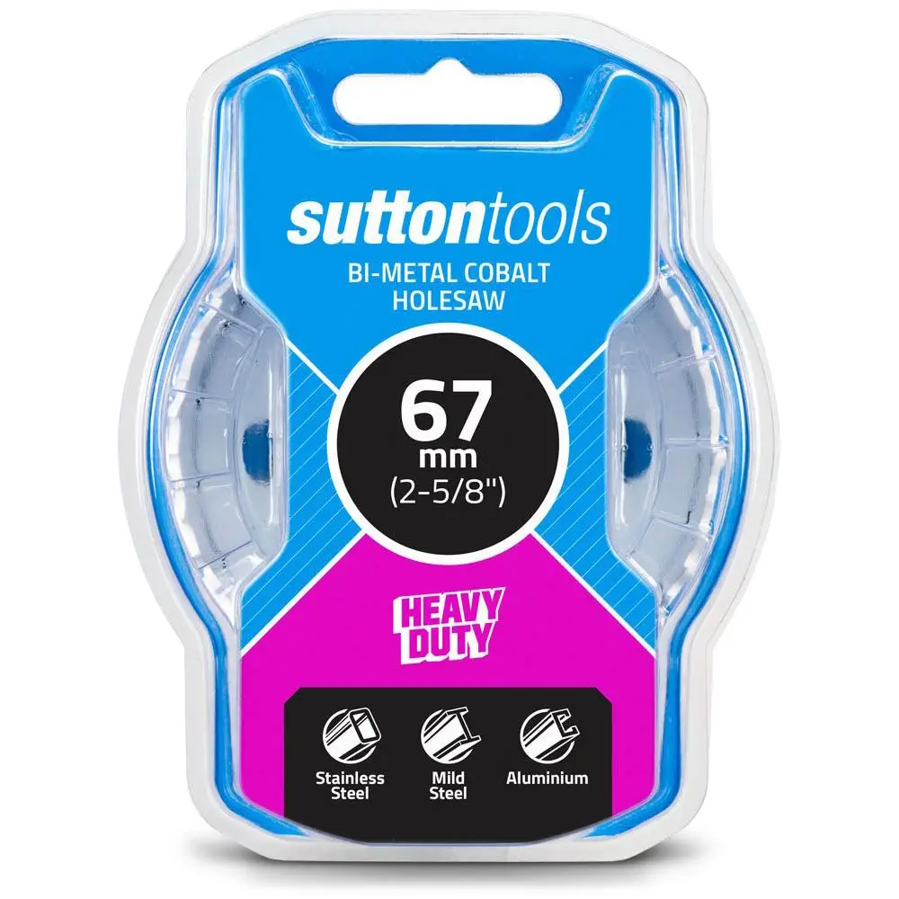 SUTTON 67mm (2.5/8inch) Bi-Metal Cobalt Holesaw