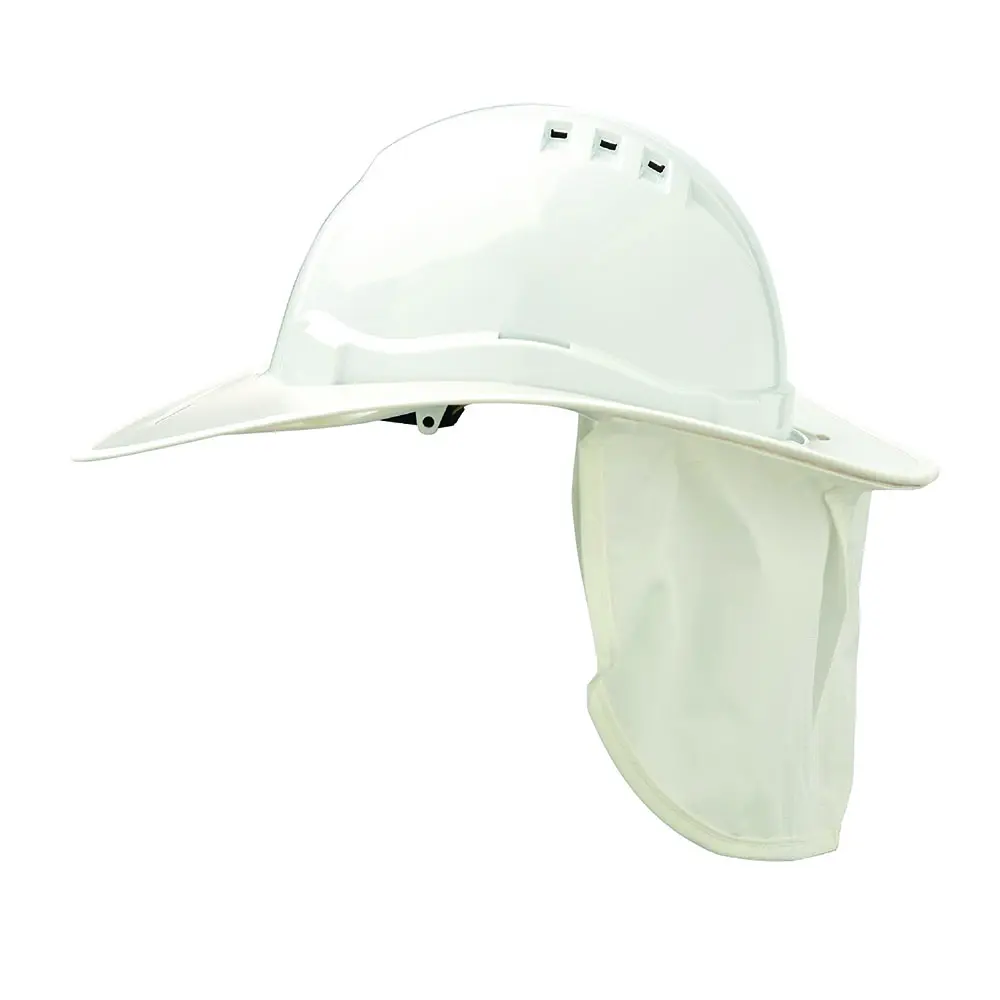 PROCHOICE Safety Hardhat Neck Flap Suits HHV6 White V6PB-W