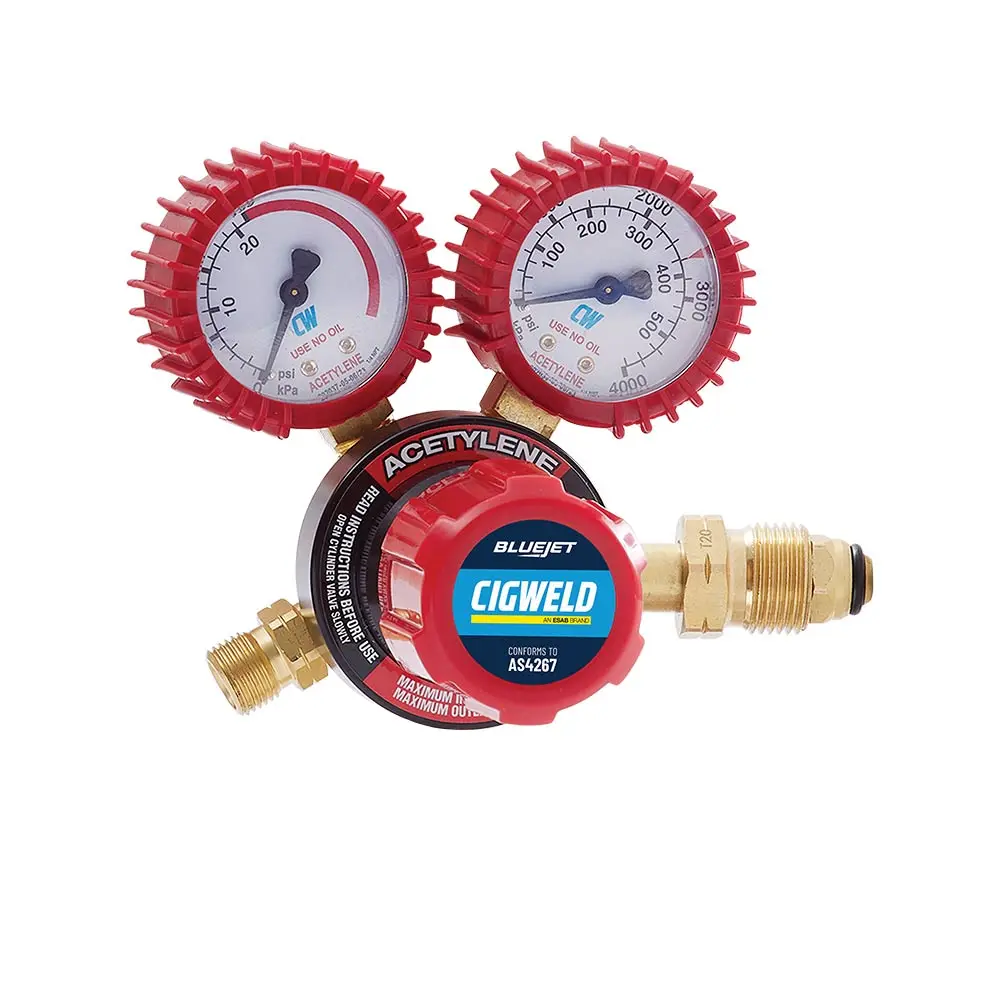 CIGWELD BlueJet Acetylene Side Inlet Regulator 210224