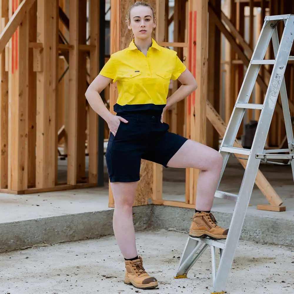 GREEN HIP Hi-Vis Light Weight Shirt Short Sleeves Yellow/Blue SSS-HIVIS-YB 06
