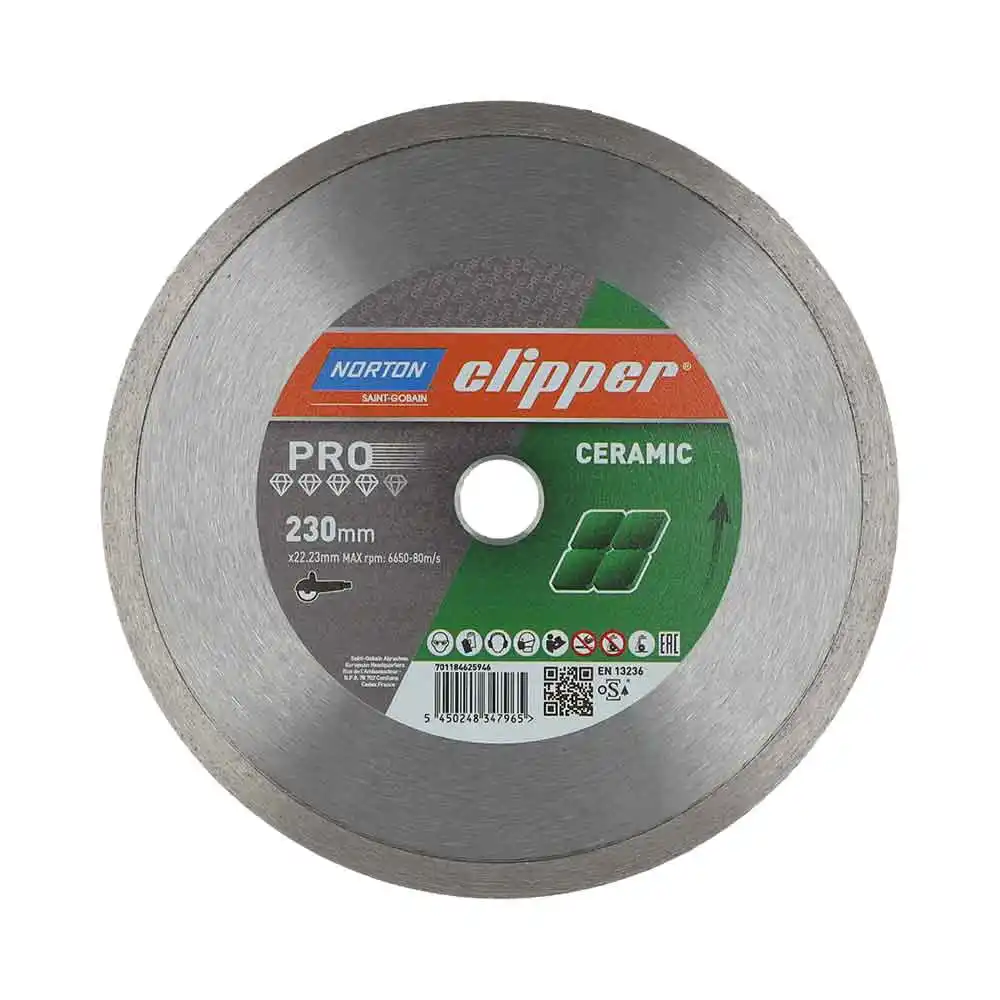 CLIPPER 230 x 22.23/9mm Continuous Ceramic Blade - Pro Wet & Dry 70184625946
