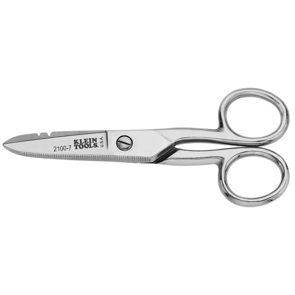 KLEIN Electrician's Scissors - Nickel Plated A21007