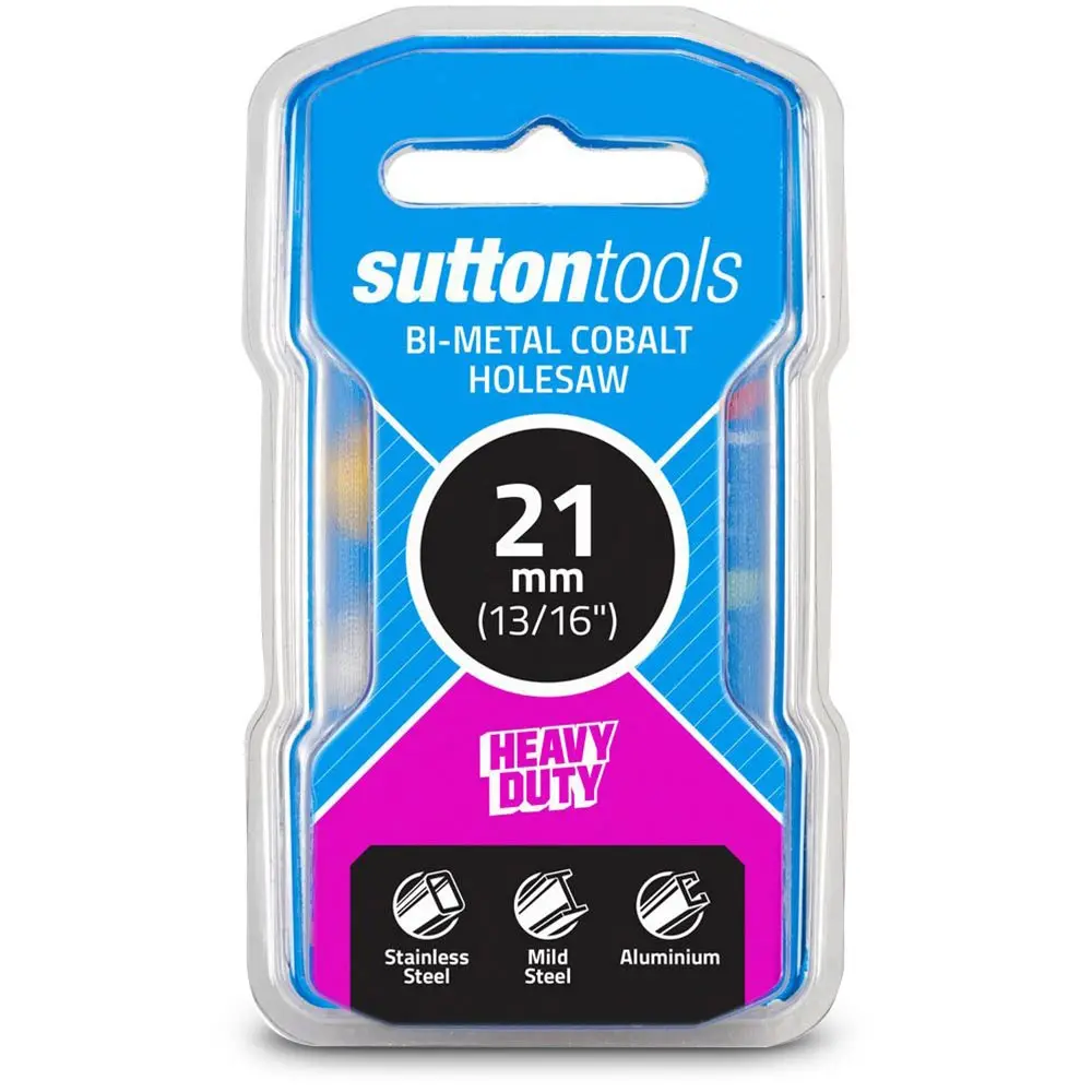 SUTTON 21mm (13/16inch) Bi-Metal Cobalt Holesaw