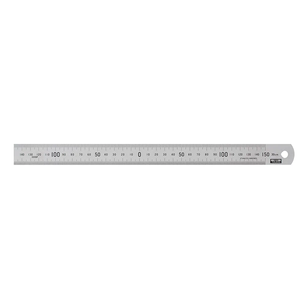 TOLEDO 300mm Double Sided Metric Stainless Steel Rulers 300SP