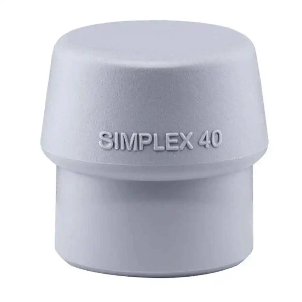 HALDER 1pk 40mm Insert Mallet TPE mid Tips - Grey 3203.04