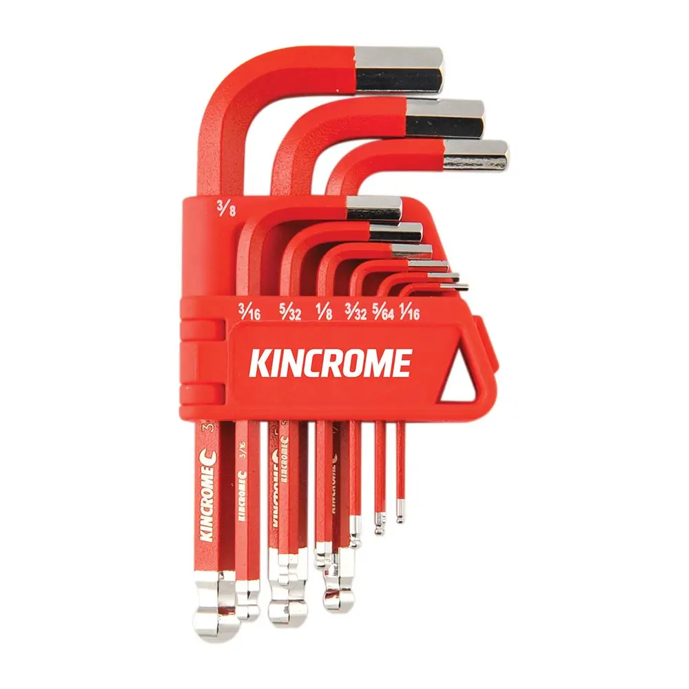 KINCROME Ball Joint Hex Key & Wrench Set Short - 9 Piece K5142