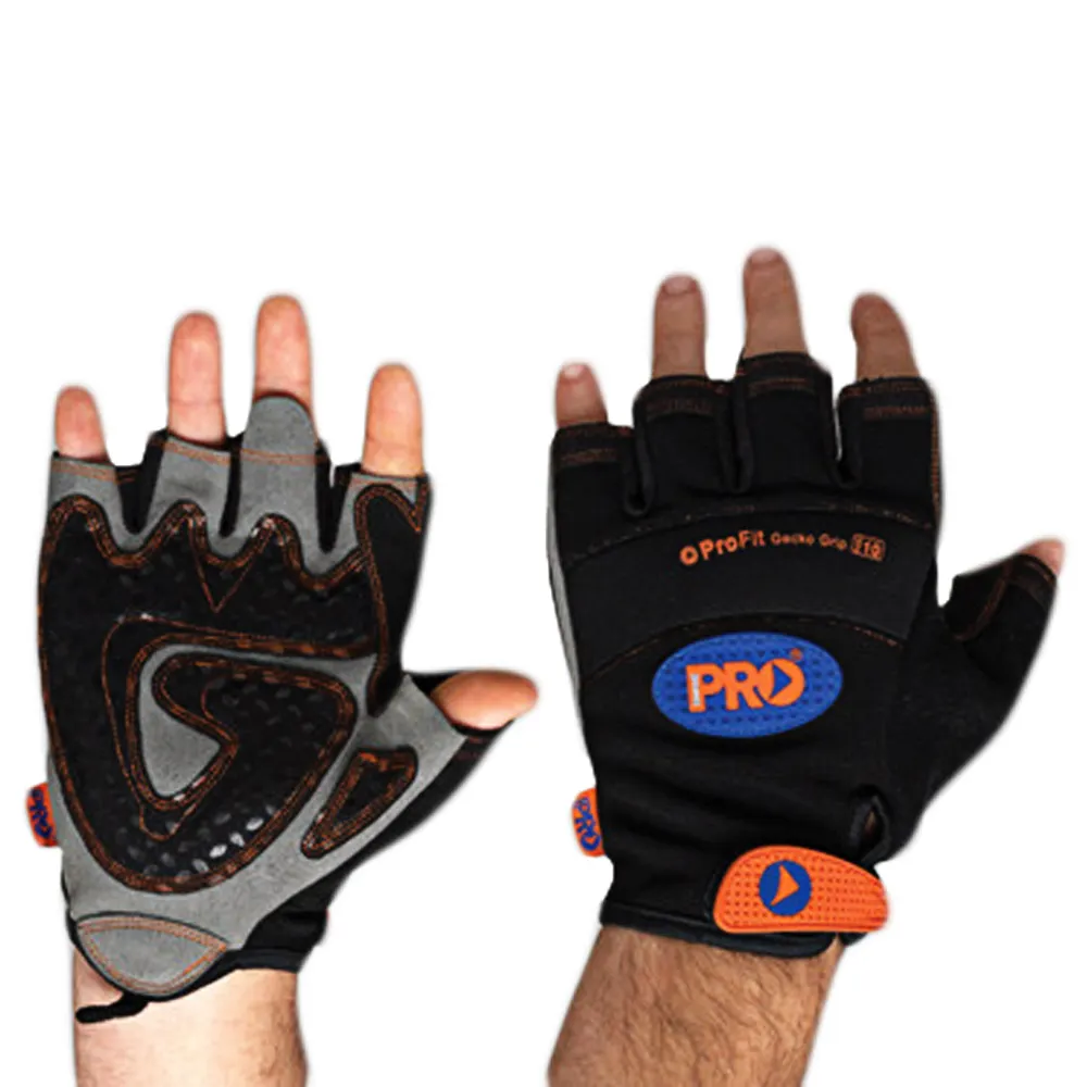 PROCHOICE Large Fingerless Gecko Grip Synthetic Leather Gloves PFL