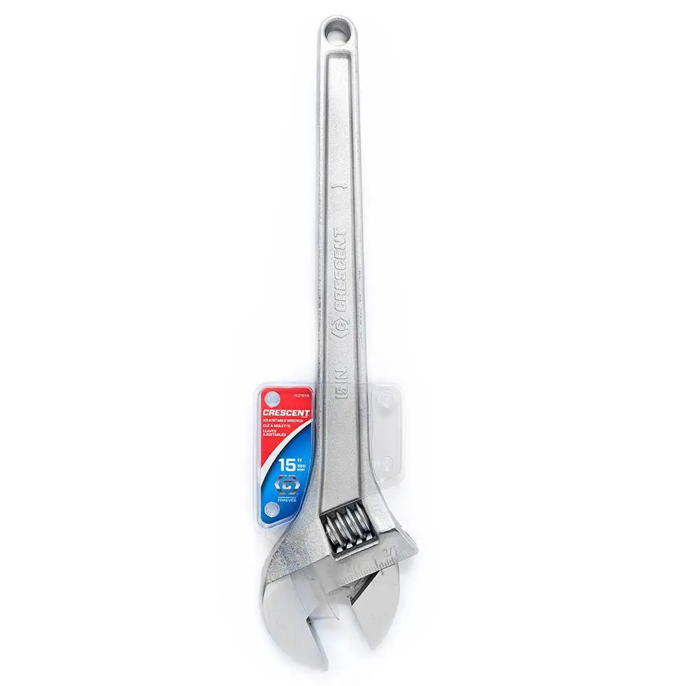 CRESCENT 15inch Adjustable Tapered Handle Wrench - Carded AC215VS