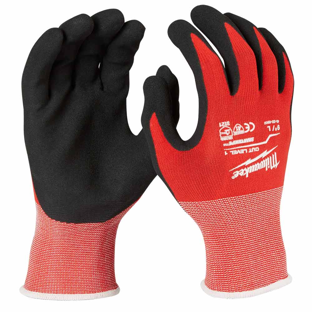 MILWAUKEE Nitrile Dipped Gloves Cut 1(A) - 12 Pack 48228900A