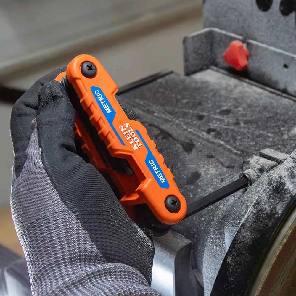 KLEIN Metrics Folding Compact Hex Key Set - 8 Keys A-70540M