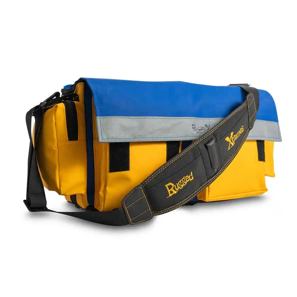 RUGGED XTREMES 27L Yellow/Blue Medium Tool Bag RX05B512YEBL