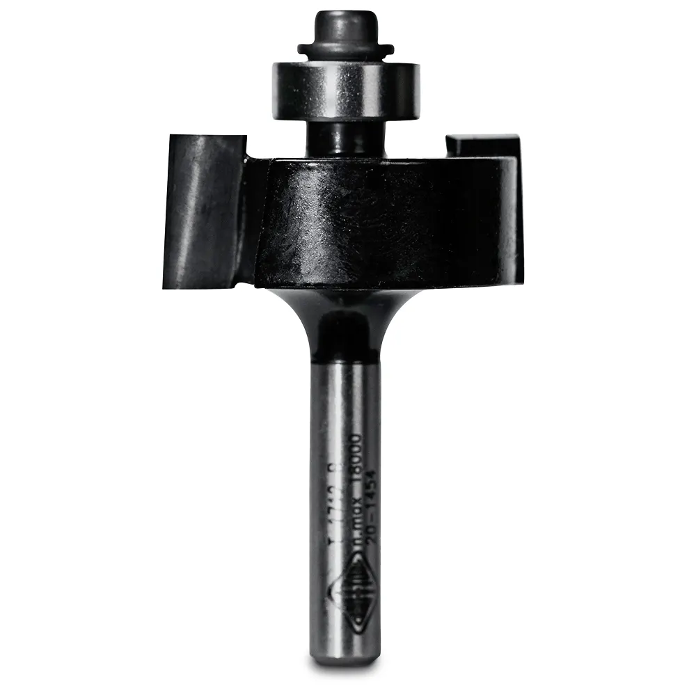 CARBITOOL Router Bit TCT Rebating Bit 3/8inch Rebate 1/4inch -Shank T 1712 B