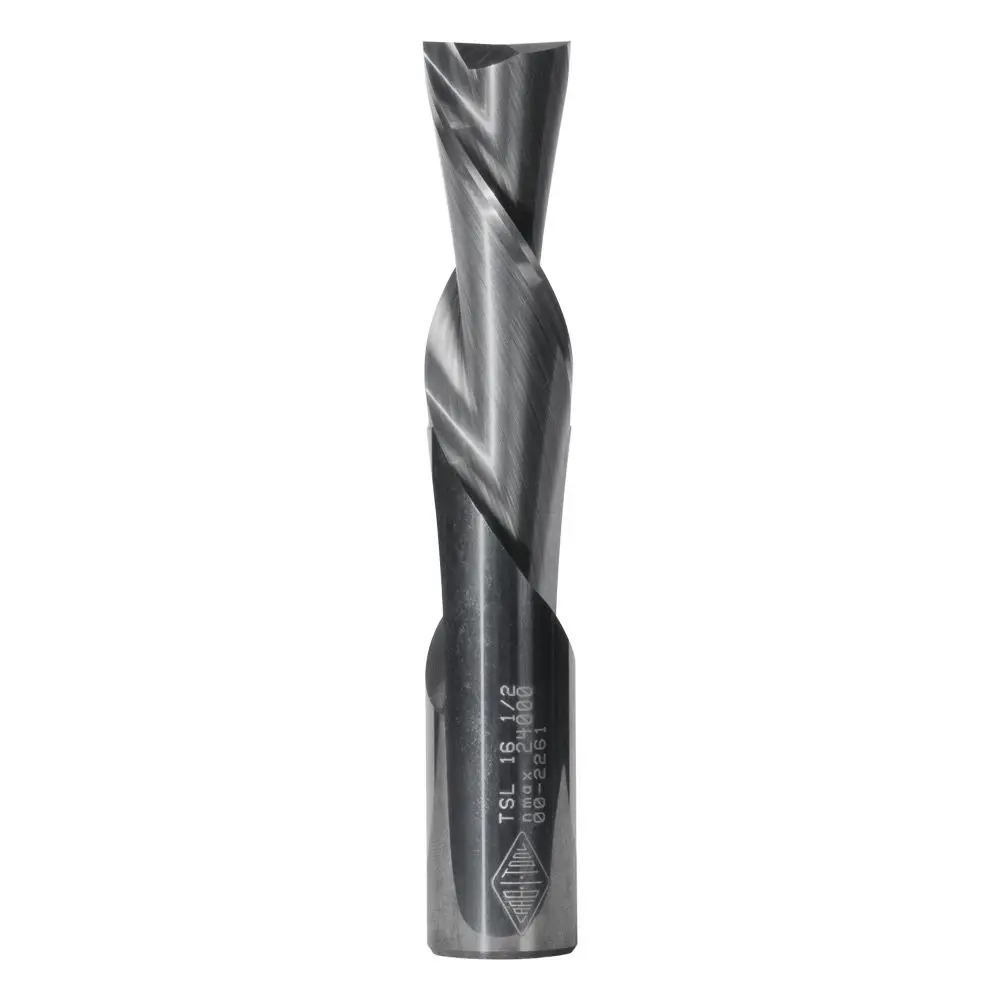 CARBITOOL 1/4inch TC Straight Down-Cut Spiral Router Bit for Non-Ferrous Metal - 1/4inch Shank TXSL 8