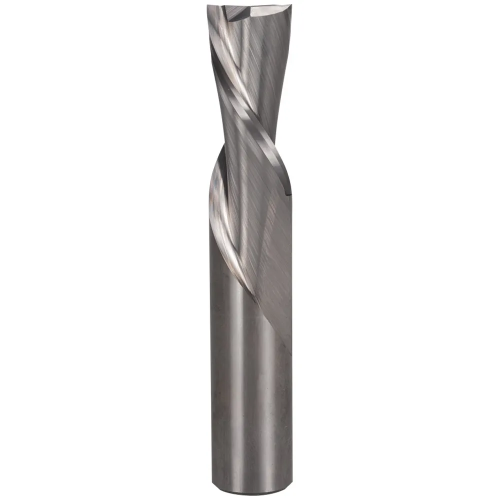 CARBITOOL 1/8inch TC Straight Down-Cut Finishing Spiral Router Bit for Wood - 1/4inch Shank TSLW 4