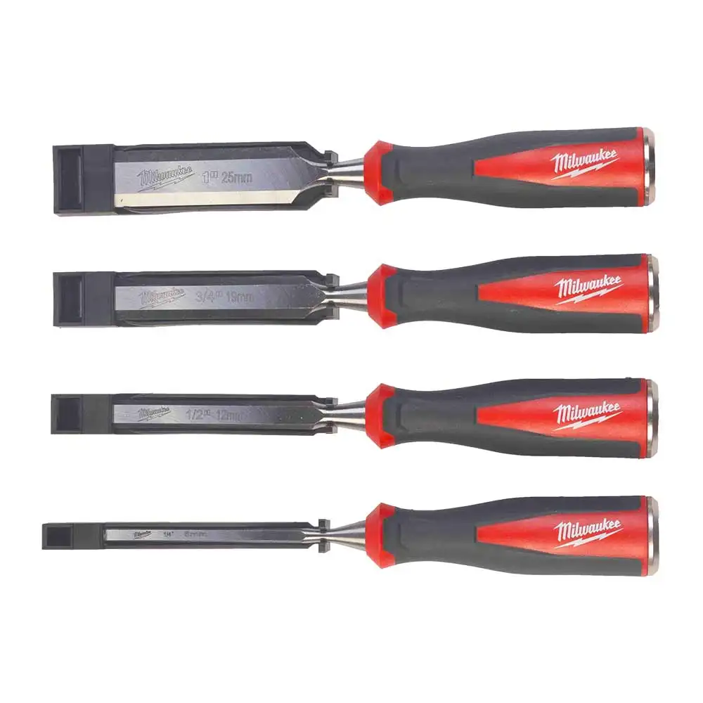MILWAUKEE Beveled Edge Chisel Set - 4 Piece 4932479897
