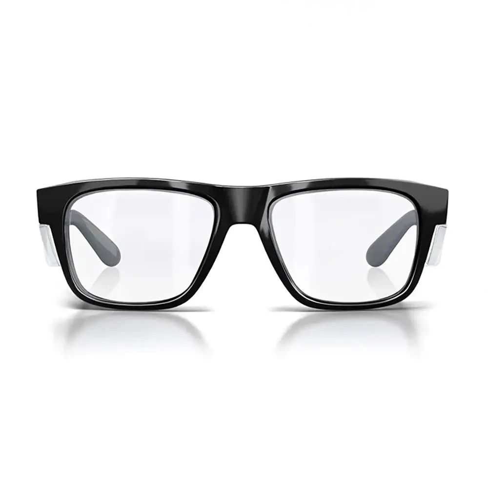 SAFESTYLE Fusions Black Frame Clear UV400 Lens Safety Glasses FBC100