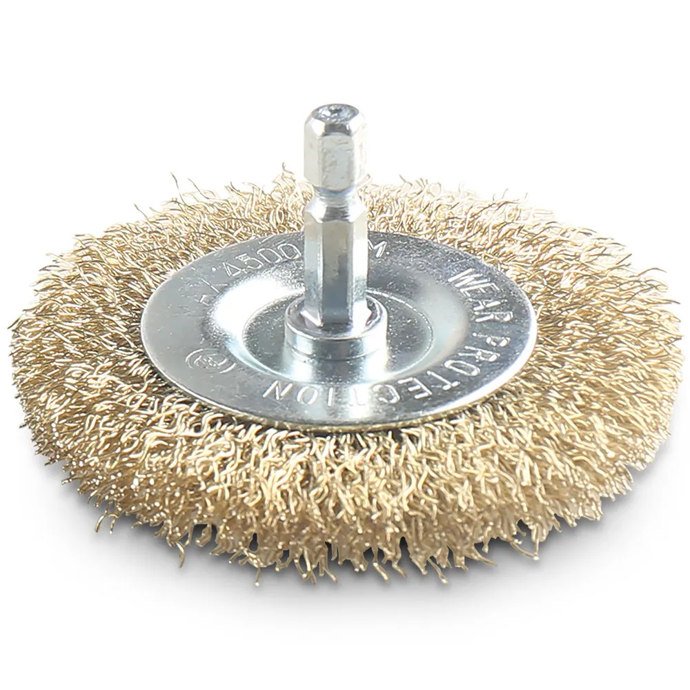 DETROIT 75mm 1/4inch Hex Crimp Mounted Wire Cup Brush DWWM75