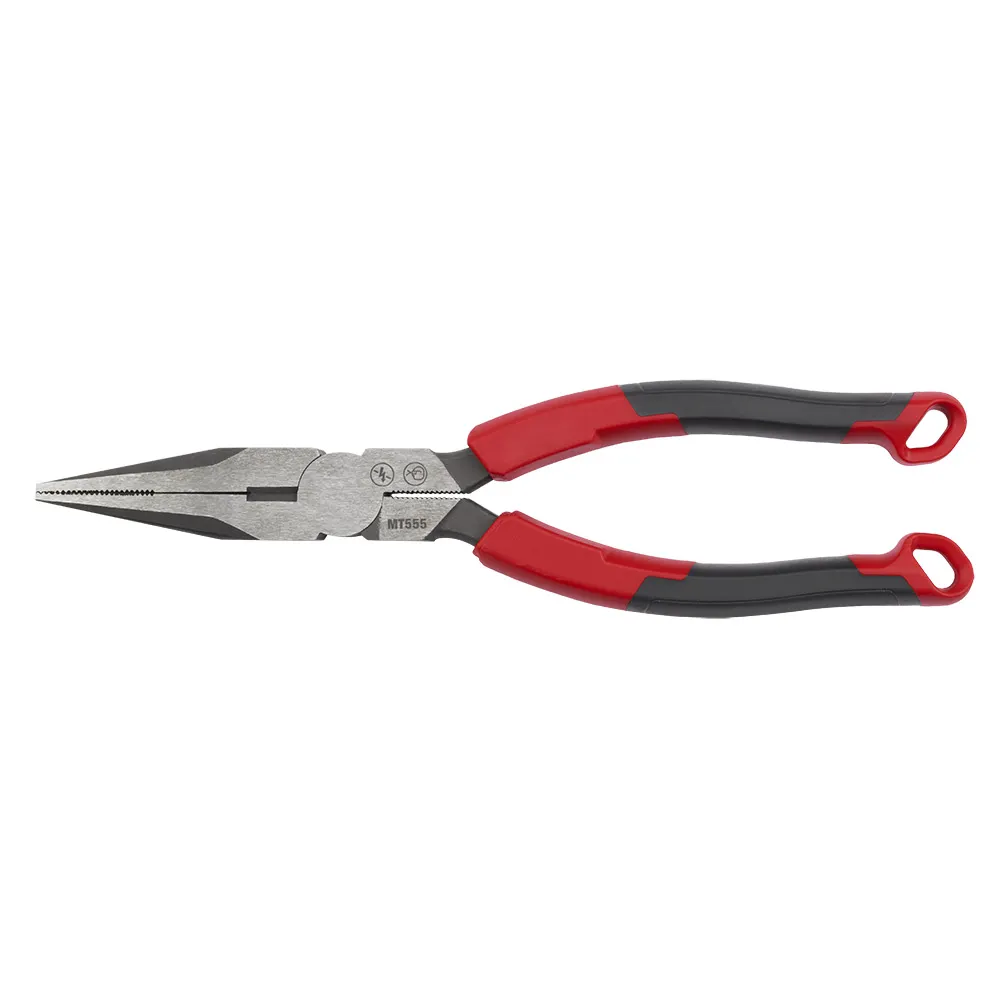 MILWAUKEE 203mm USA Made Comfort Grip Handle Long Nose Plier MT555