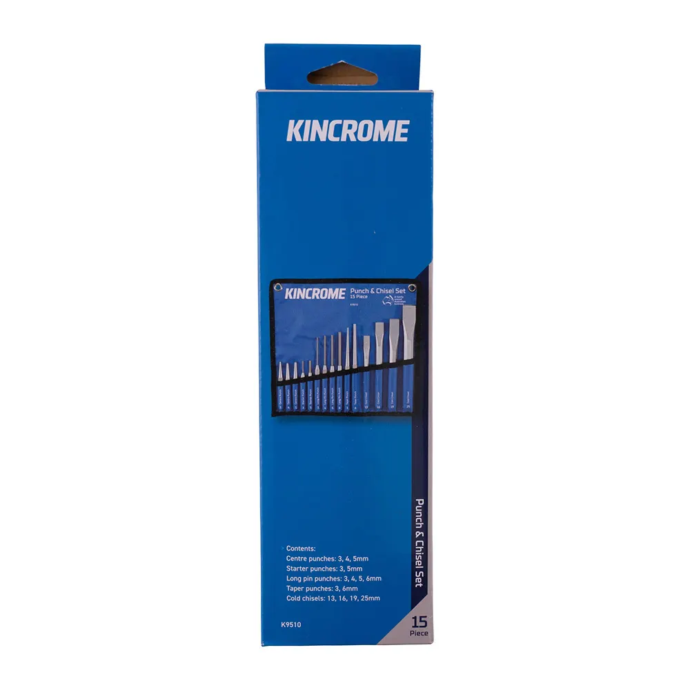 KINCROME 15 Piece Punch & Chisel Set K9510