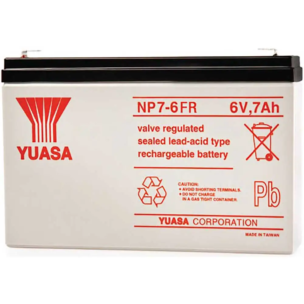 YUASA NP (VRLA) 6V 7Ah NP7-6 FR VRLA Car Battery 175018