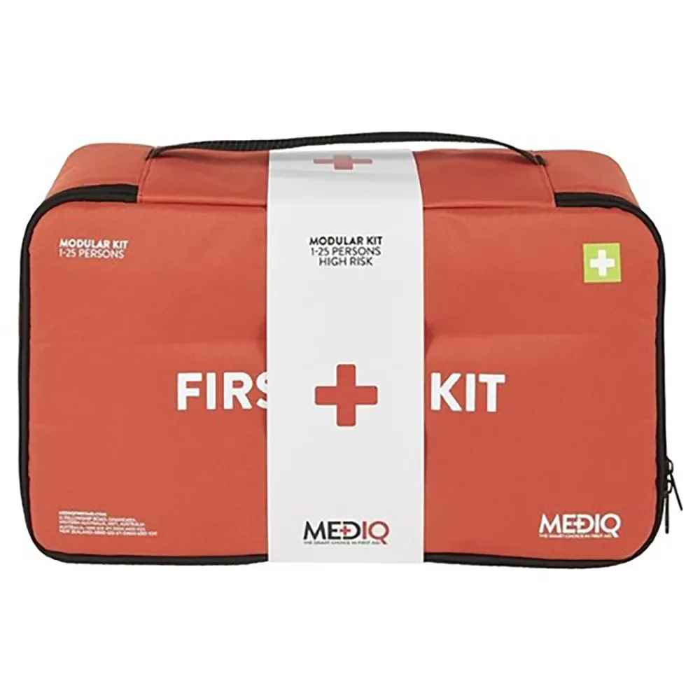 MEDIQ 1-25 Per H-Risk Soft Pack First Aid Kit - Orange/Black FAMKS