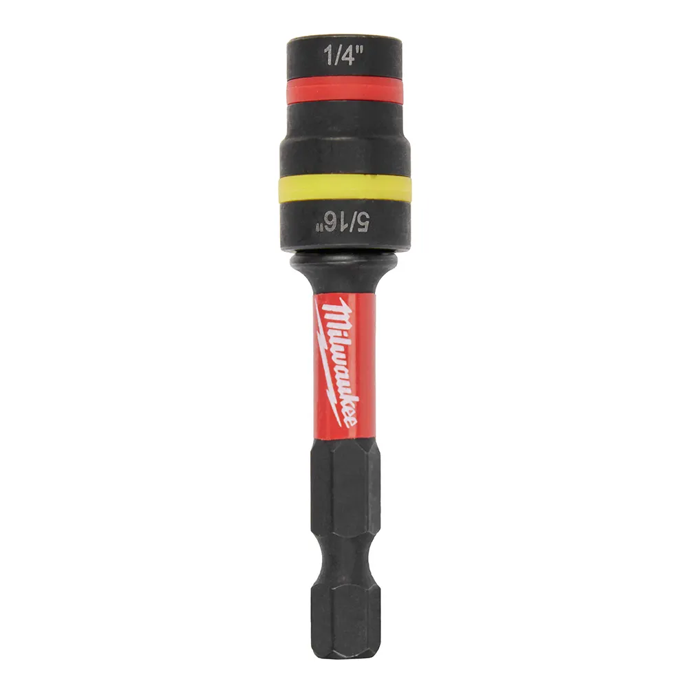 MILWAUKEE SHOCKWAVE QUIK-CLEAR 2-in-1 Magnetic Nut Driver 1/4" and 5/16" 49664541