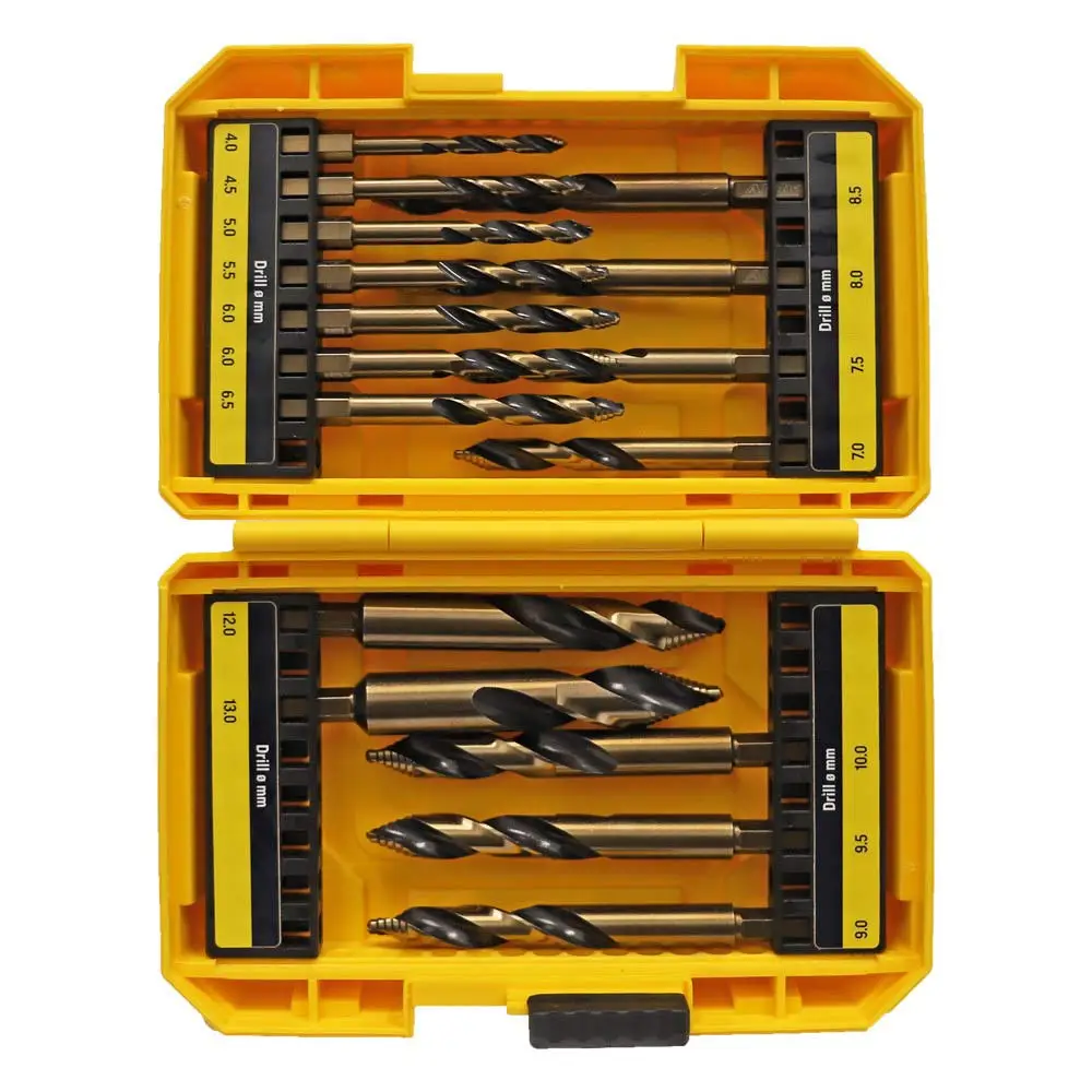 ALPHA 4-13mm 1/4-HX ONSITE+ Step Tip Drill Bit Set - 16 Piece SM16ST