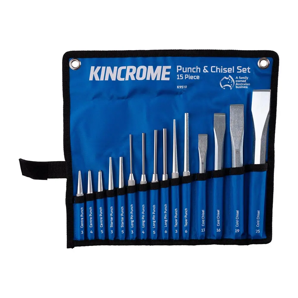 KINCROME 15 Piece Punch & Chisel Set K9510