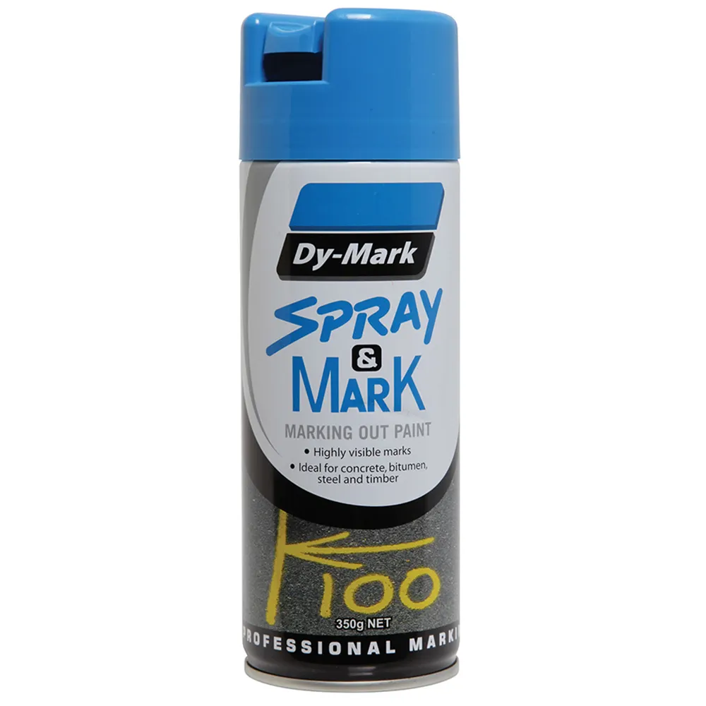 DYMARK 350g Fluro Blue Aerosol Marking Spray Paint 40013523