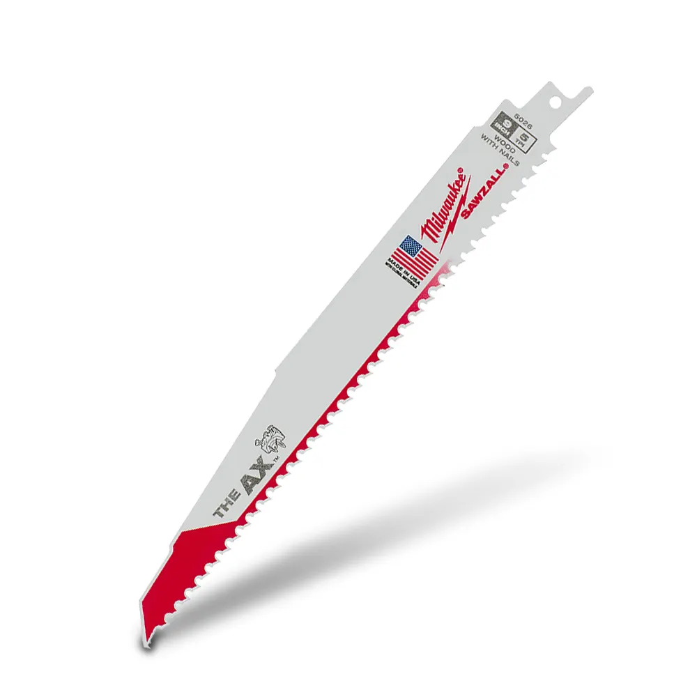 MILWAUKEE 230mm The Ax Wood Demolition SAWZALL Blade 1 Piece - 48012026A
