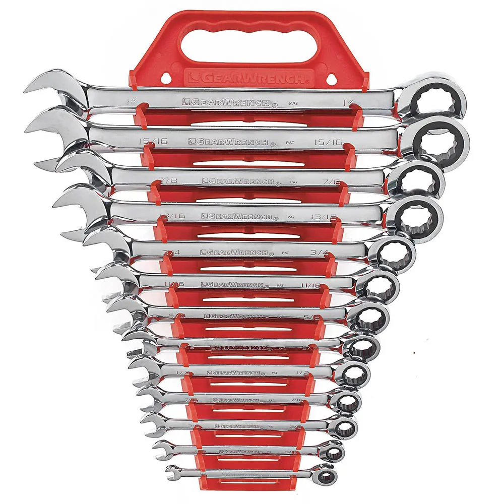 GEARWRENCH 13 pcs 12 Point SAE Combination Ratcheting Wrench Set 9312