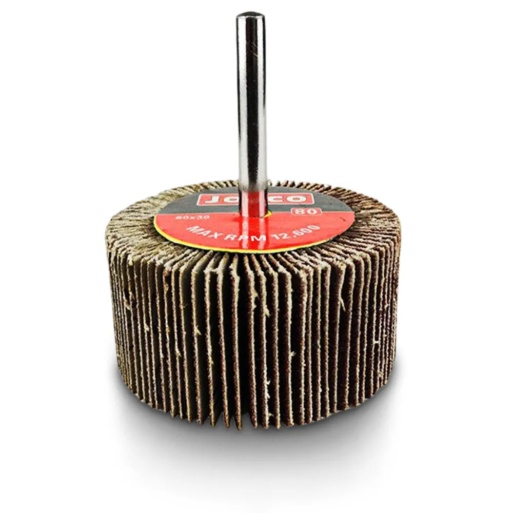 JOSCO 60 x 30mm 80-Grit Mounted Flap Wheel