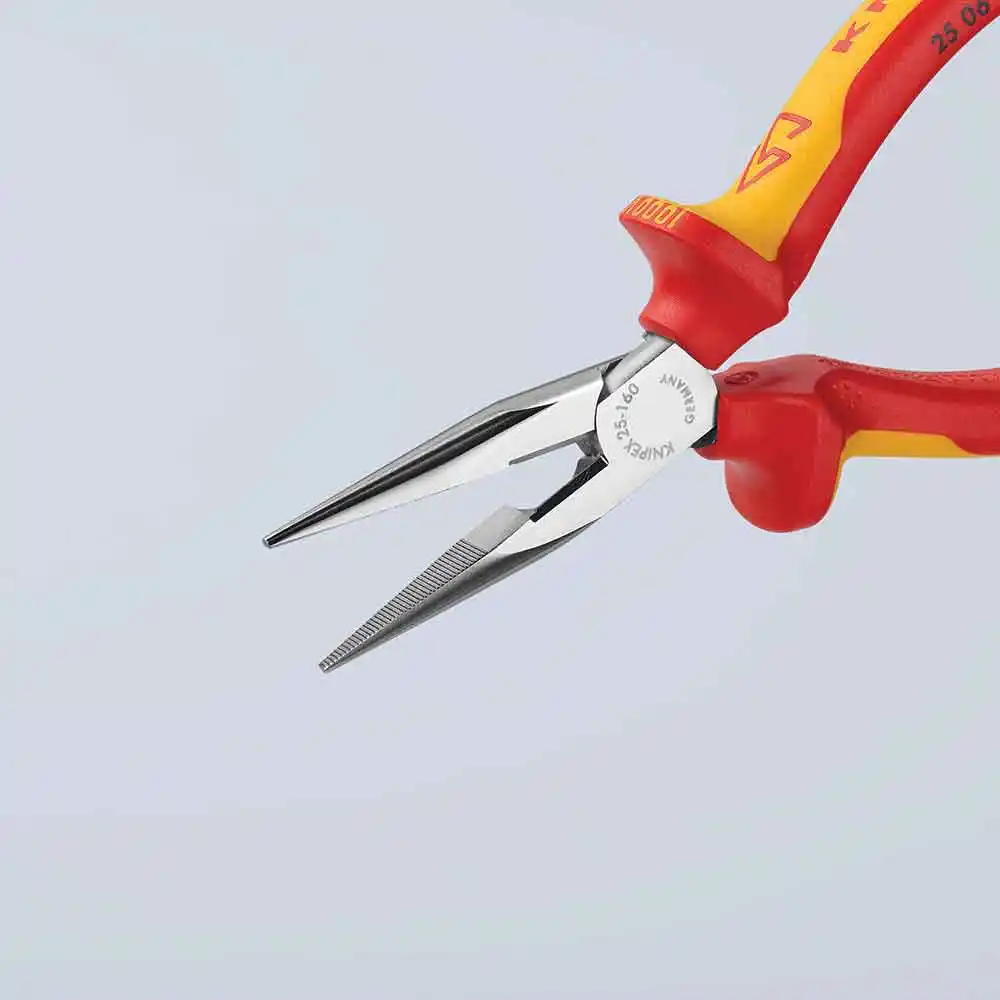KNIPEX 160mm 1000V Snipe Nose Pliers 2506160SB