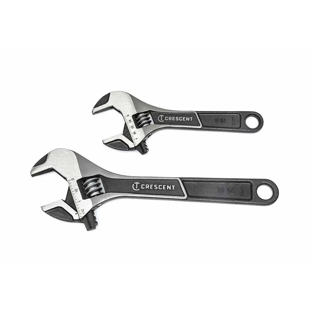 CRESCENT 6inch & 10inch Adjustable Wrench Set - 2 Piece ATWJ2610VS