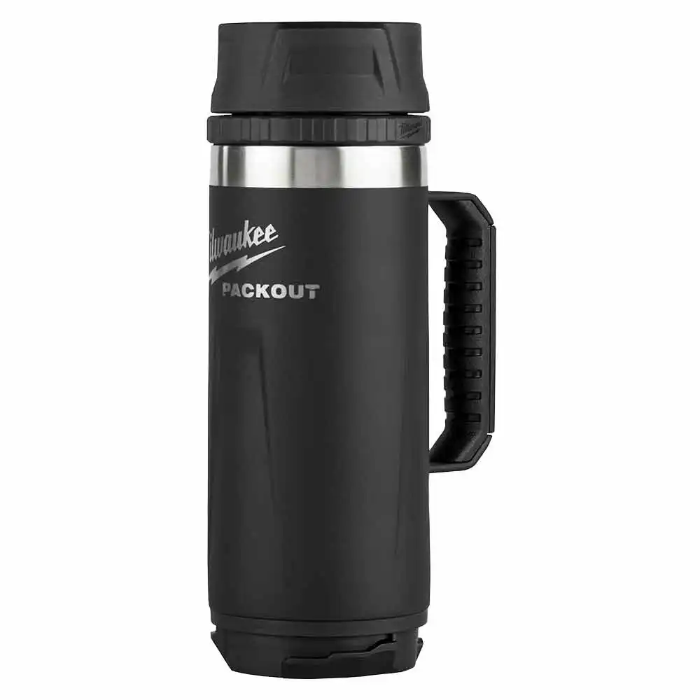 MILWAUKEE PACKOUT™ 532ml (18oz) Sip Lid Mug - Black 48228394B