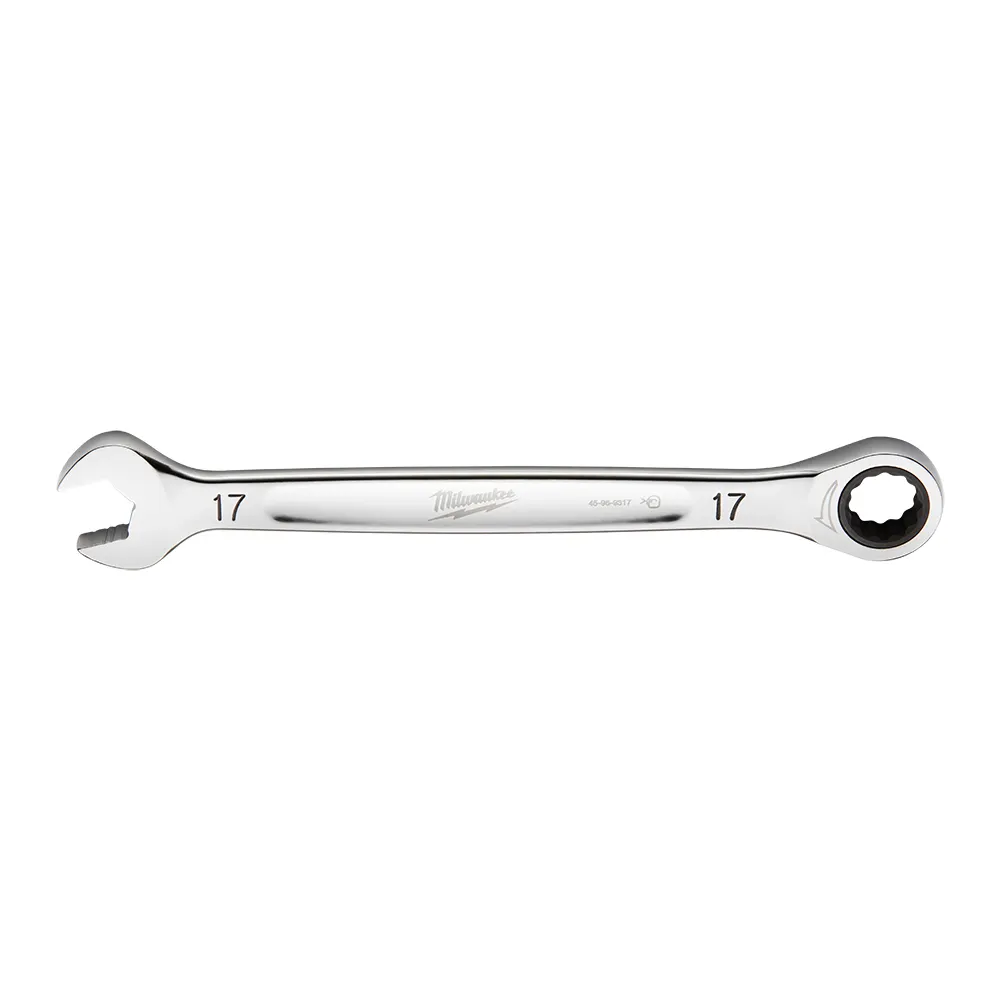 MILWAUKEE 17mm 144T Ring & Open Metric Ratcher Spanner 45969317