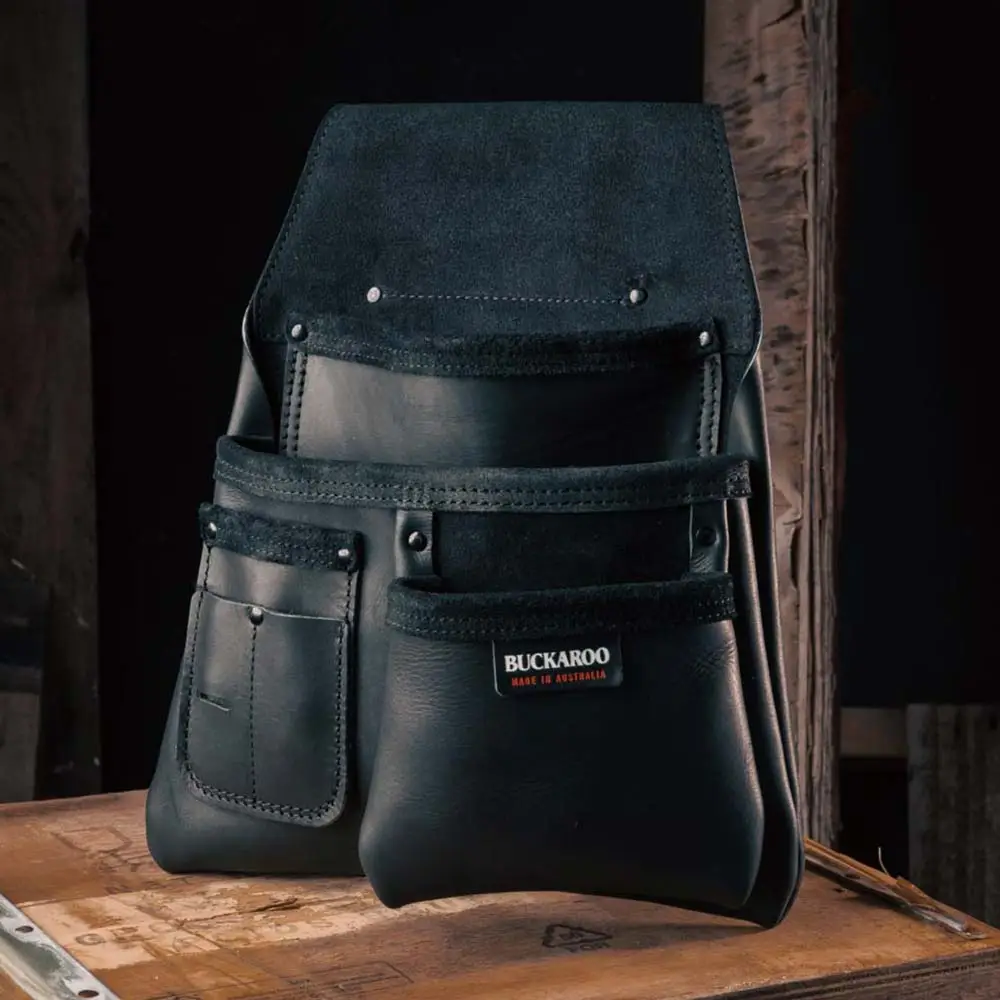 BUCKAROO 3 Pocket Formwork Bag - Black NBF3B