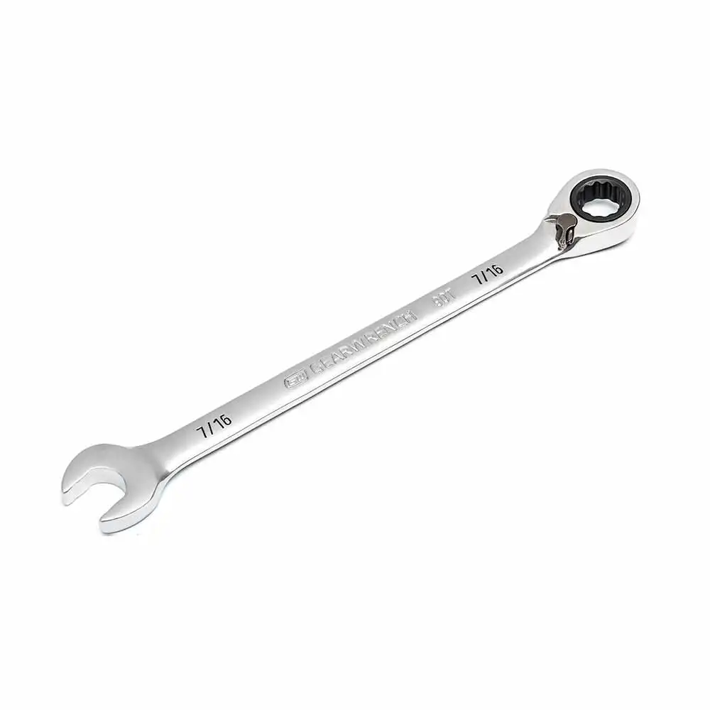 GEARWRENCH 7/16inch 90T R/OE Ratcheting Reversible Combination Wrench 86644