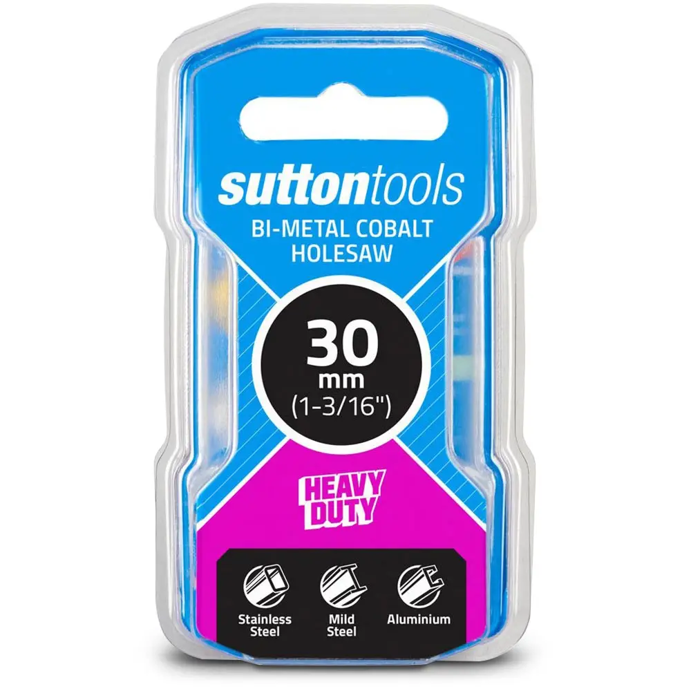 SUTTON 30mm (1.3/16inch) Bi-Metal Cobalt Holesaw