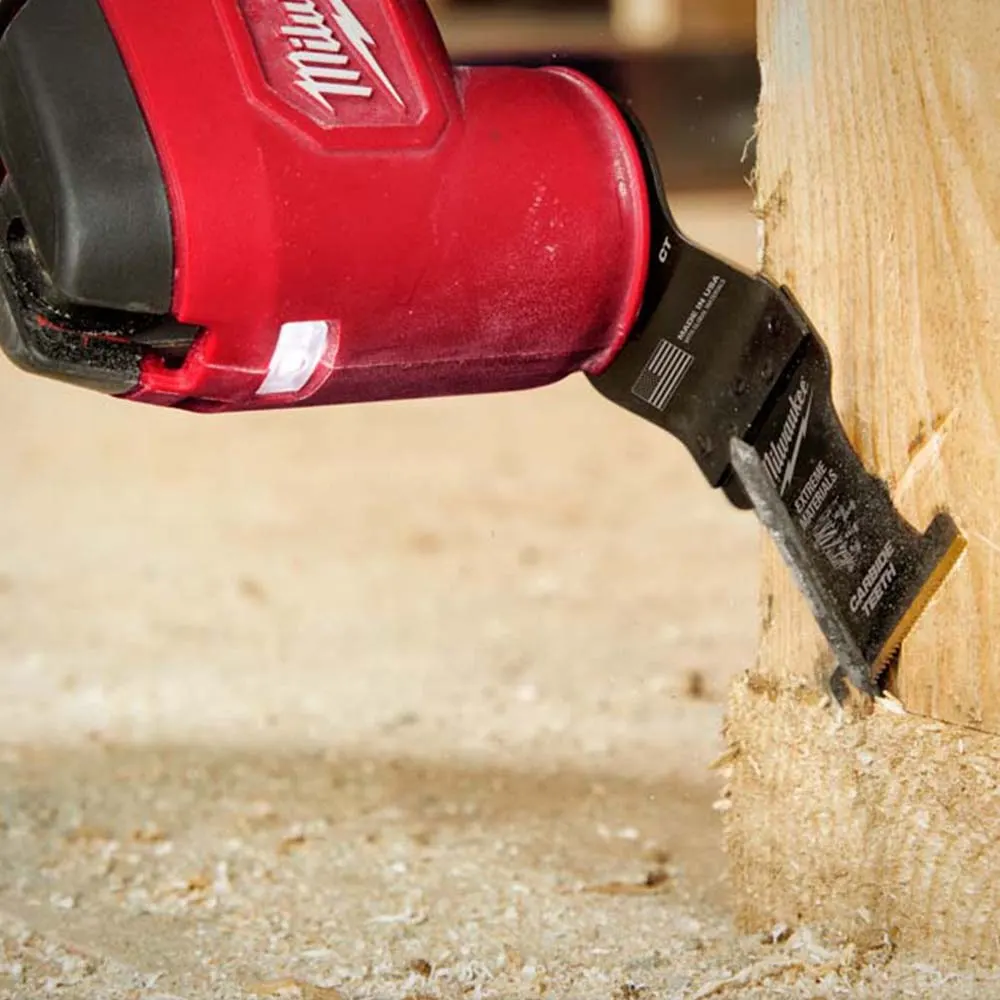 MILWAUKEE 2 piece 35mm OPEN-LOK Extreme Material Titanium Enhanced Carbide Teeth Blade 49251522